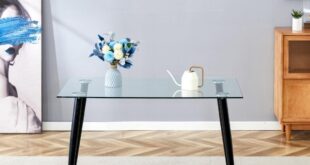 How We Found the Perfect Sleek Glass Dining Table for Our Space