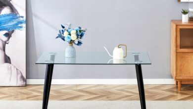 How We Found the Perfect Sleek Glass Dining Table for Our Space