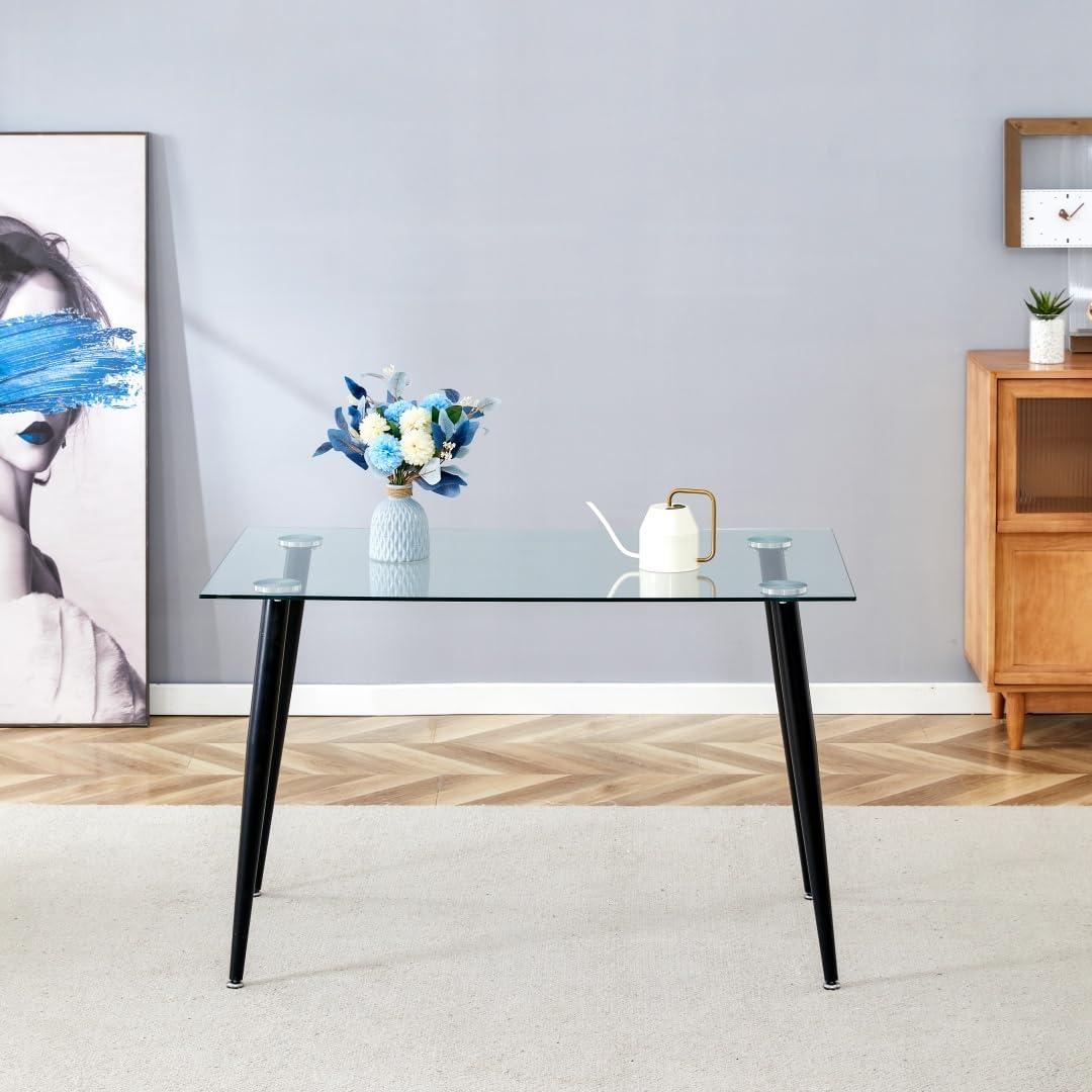 How We Found the Perfect Sleek Glass Dining Table for Our Space