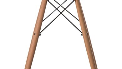 How We Loved This Sleek Glass Table with Solid Wood Legs