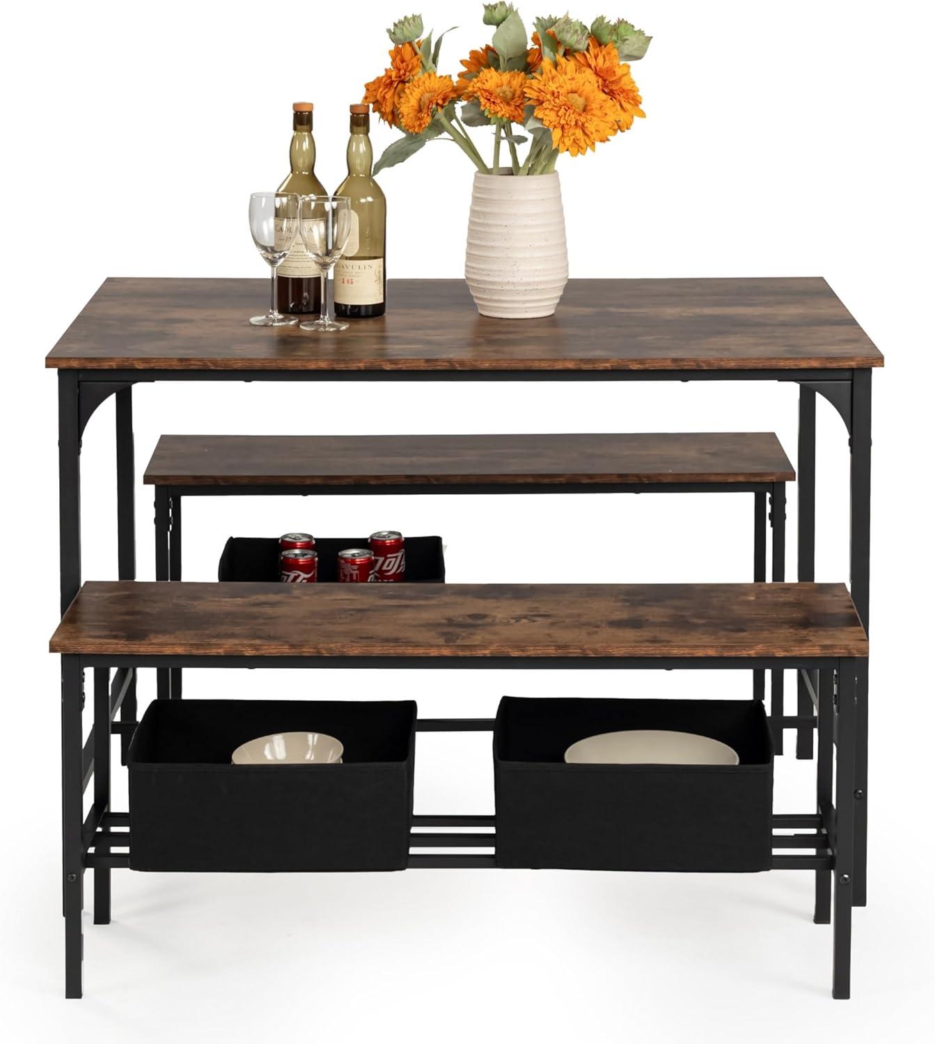 How We Loved the FurnitureR 3-Piece Dining Set for Small Spaces