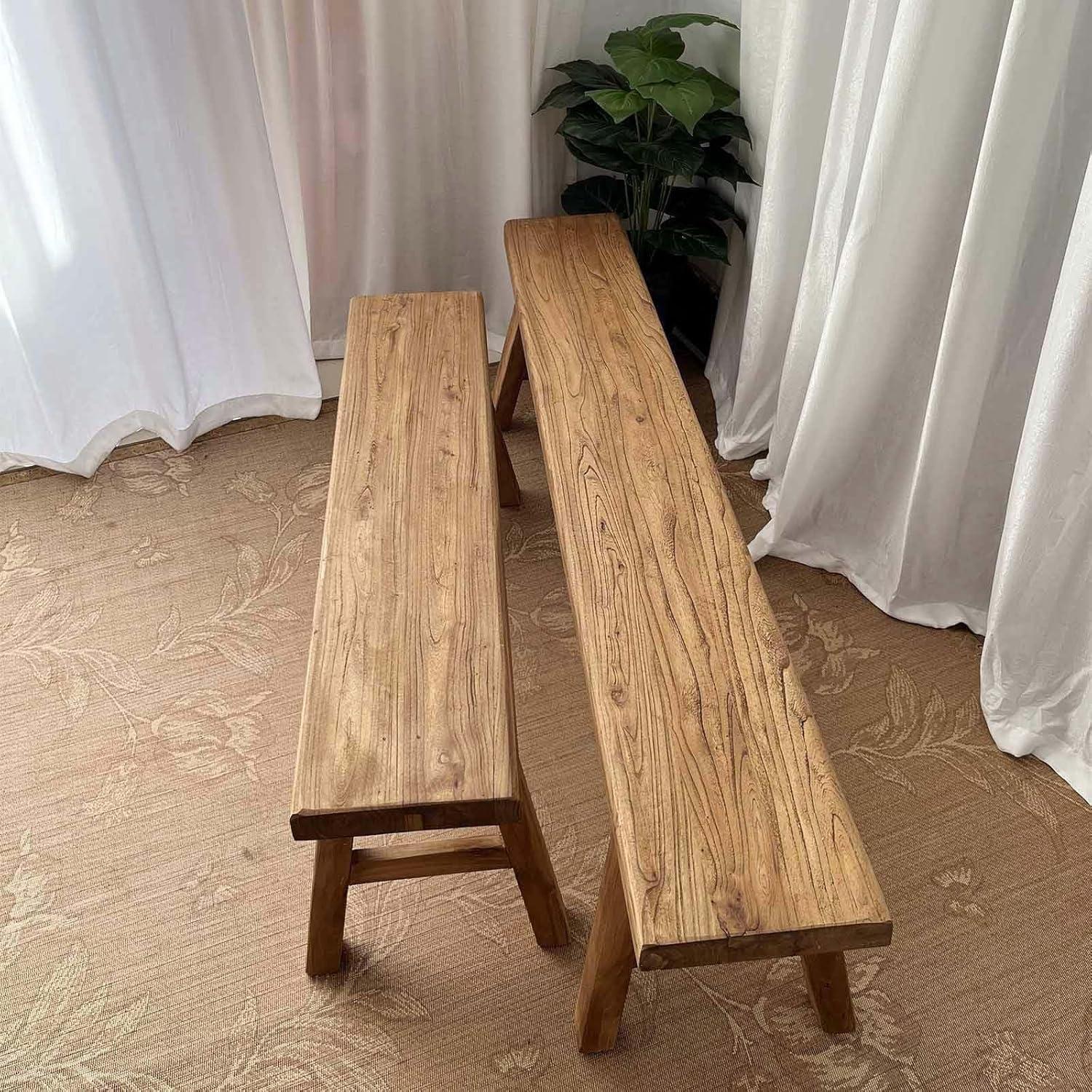 Our Take on the Solid Wood Farmhouse Bench: Sturdy and Stylish