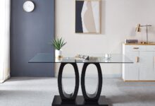 Why We Love the Knocbel Glass Dining Table’s Modern Elegance