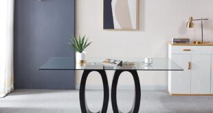 Why We Love the Knocbel Glass Dining Table’s Modern Elegance