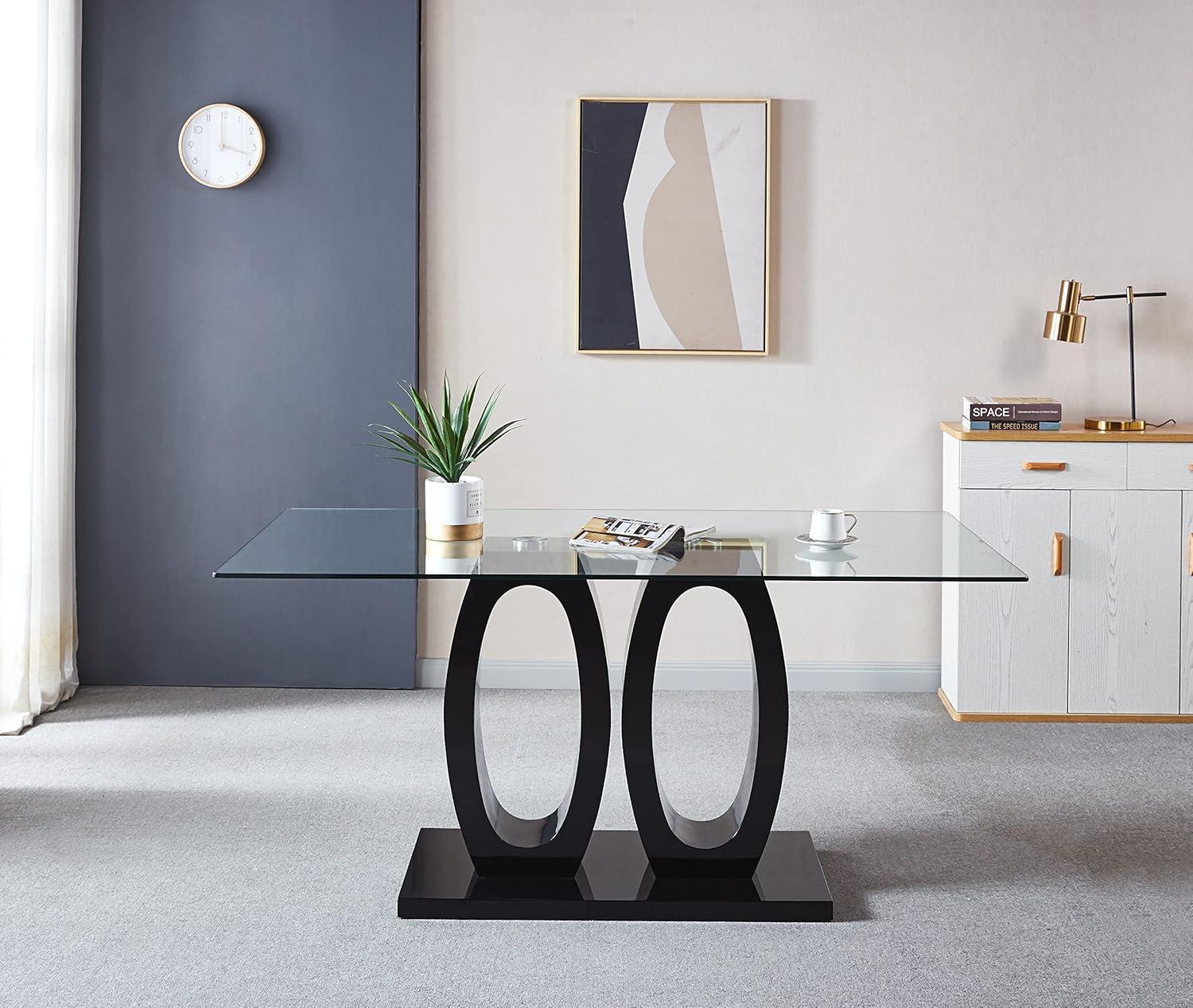 Why We Love the Knocbel Glass Dining Table’s Modern Elegance