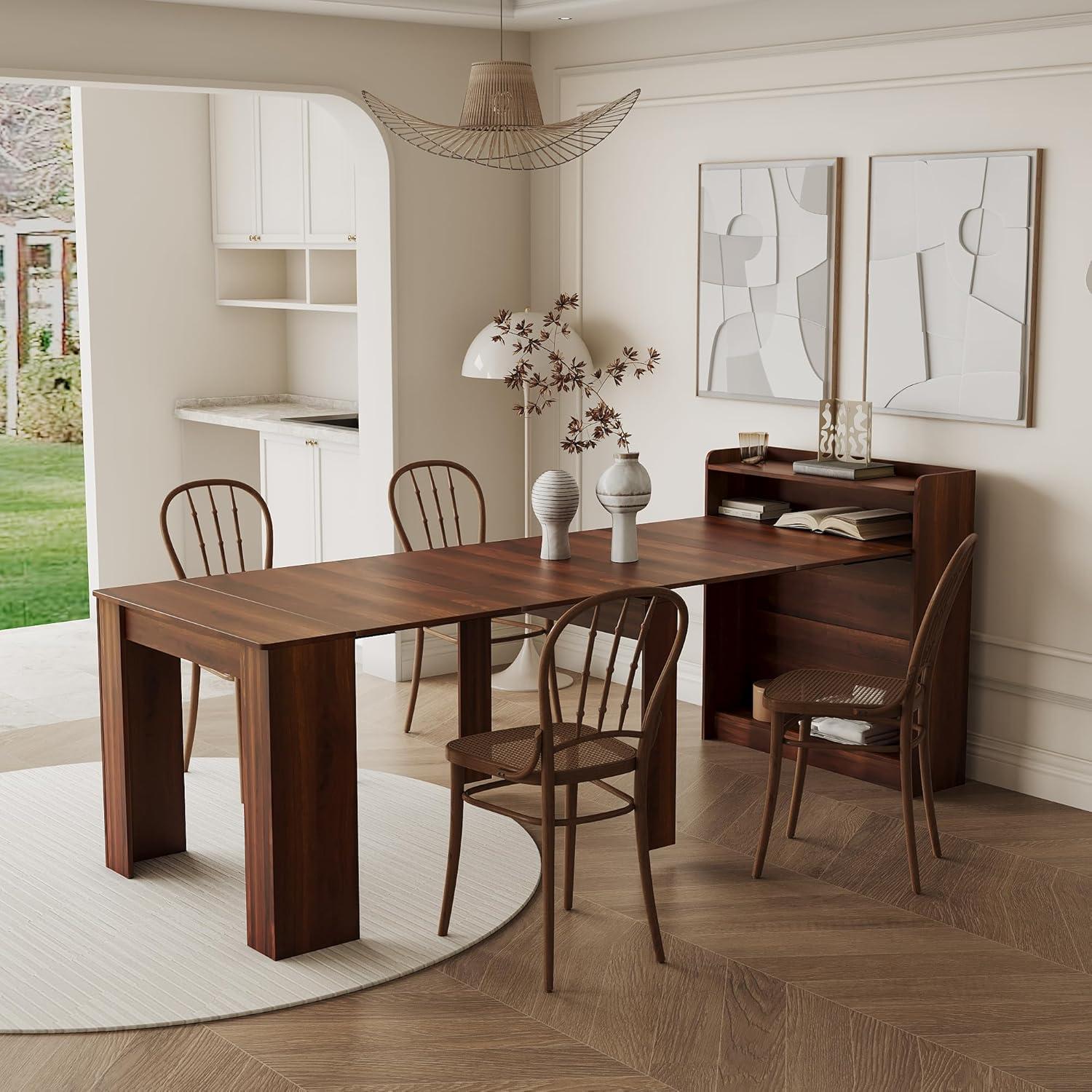 How We Transformed Our Space with This Expandable Dining Table