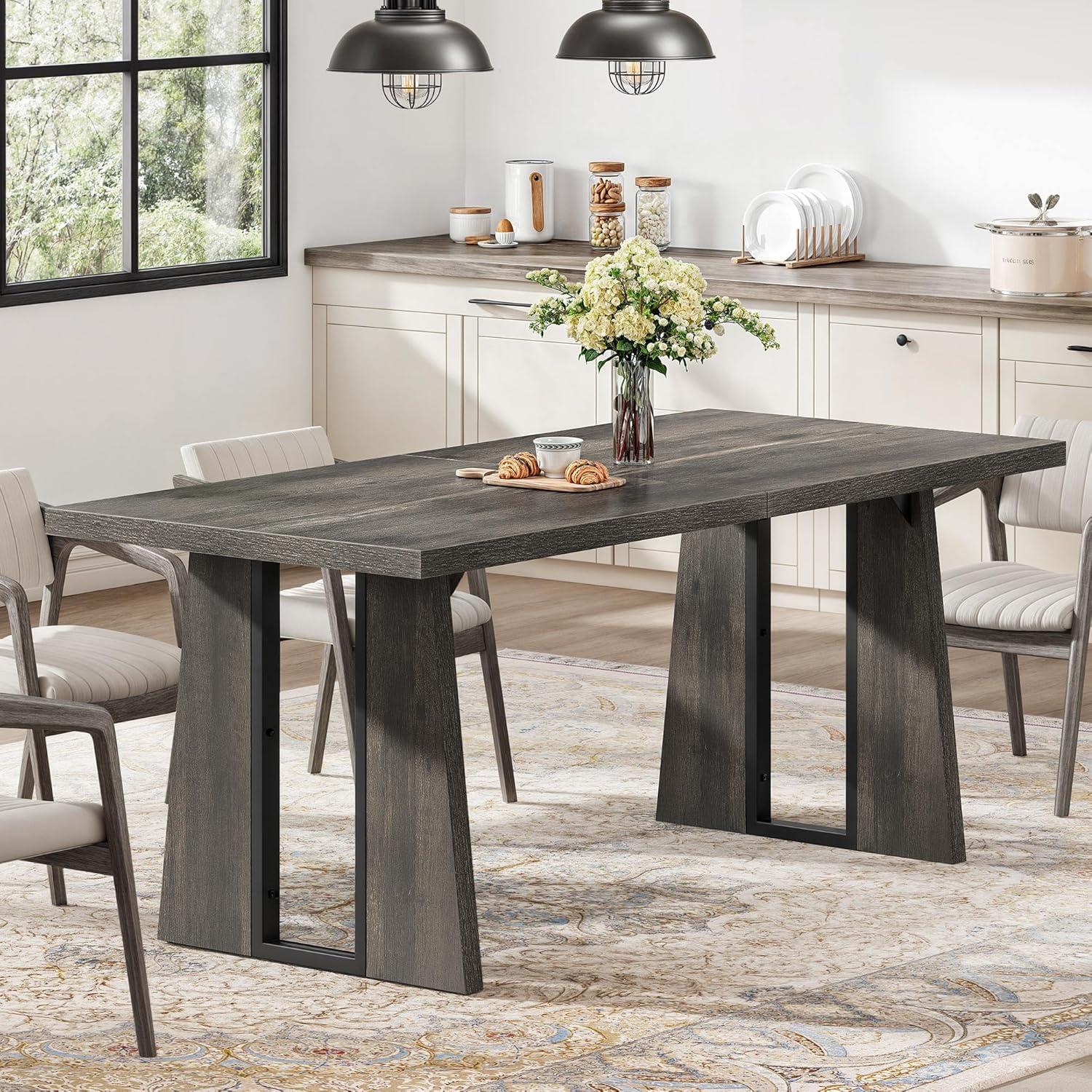 Why We Chose the DWVO Rustic Grey Dining Table for Our Space