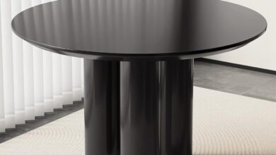 Our Take on the Sleek 46″ Round Dining Table for 4-6 People