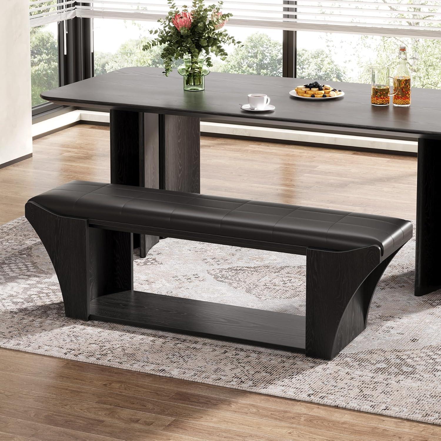 Our Honest Take on the Tribesigns Modern Black Dining Bench
