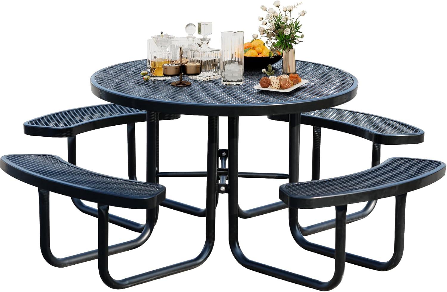 Our Review: Durable 8-Person Outdoor Picnic Table with Umbrella Hole