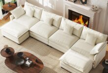 Our Honest Take on the 146″ Modular U-Shaped Cloud Sofa Set