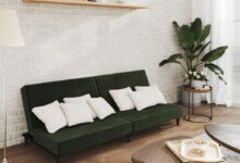 Our Take on the Plush Dark Green Velvet 2-Seater Sofa Bed