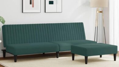 Our Take on the Dark Green Velvet 2-Piece Sofa Set