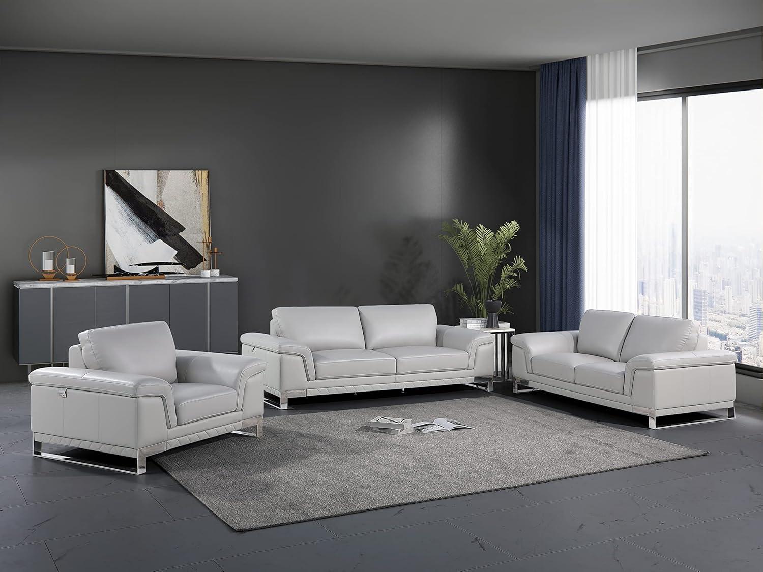 Our Take on the Stylish Weston Italian Leather 3-Piece Sofa Set