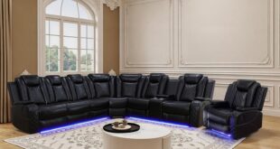 Our Review: Power Recliner Sectional Sofa with LED & Storage Features