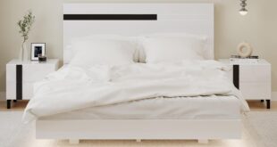 How We Updated Our Space with the Merax Floating Bed Frame Set