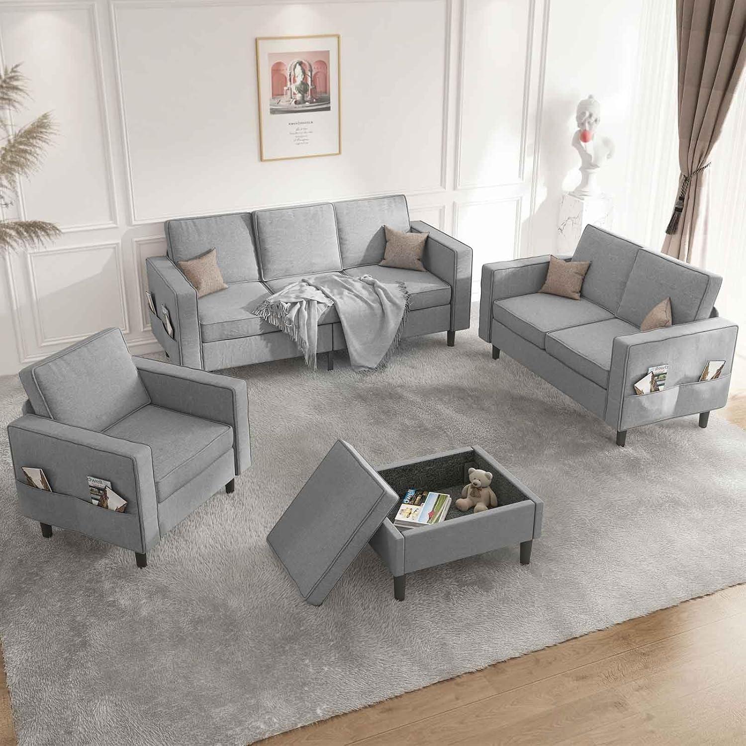 Our Honest Take on the BALUS 4pcs Modern Sofa Set with Storage