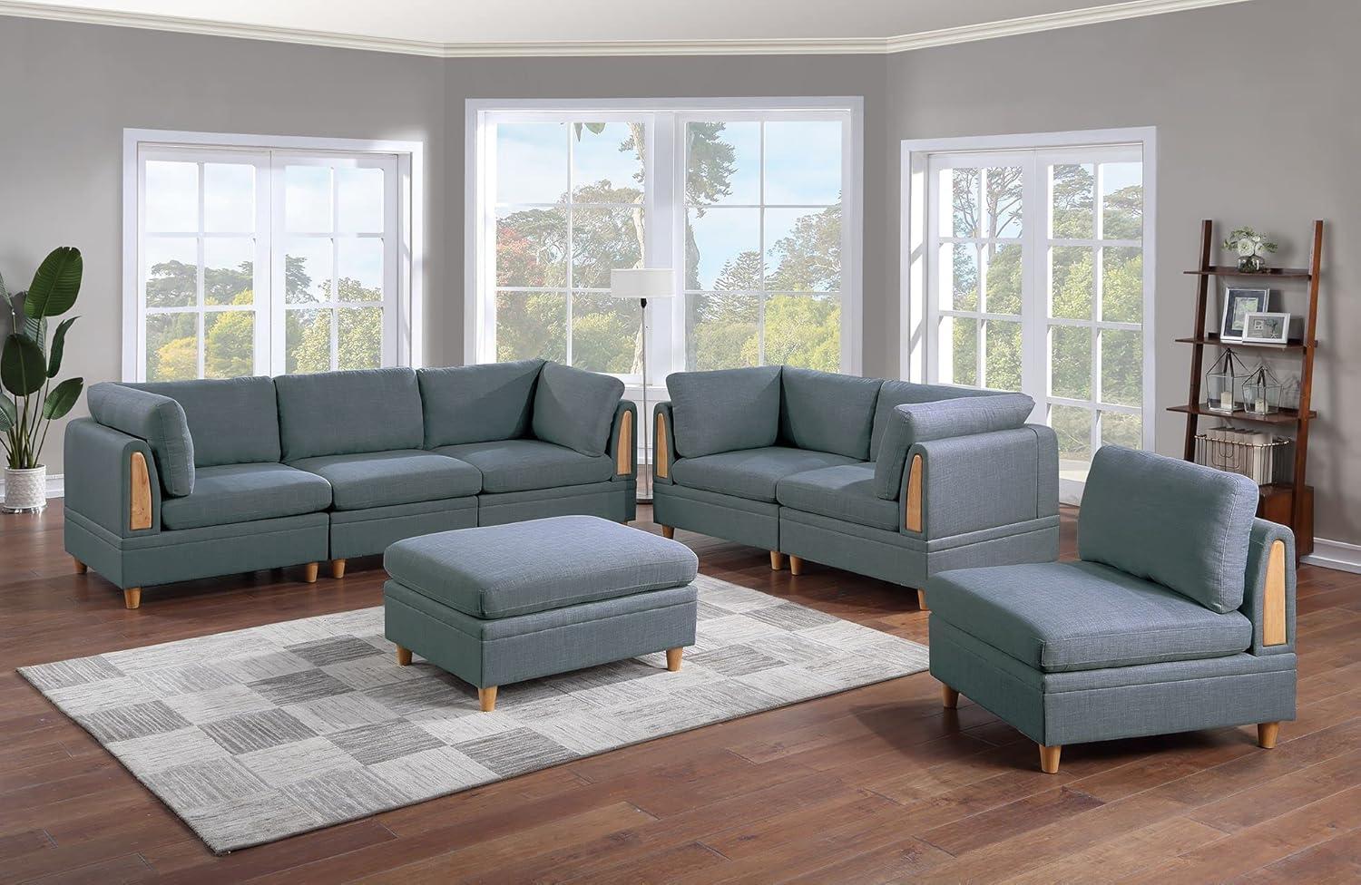 Our Honest Take on the 7pc Steel Dorris Sectional Sofa Set