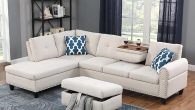 Why We Love the EMKK L-Shaped Sectional Sofa Set Together