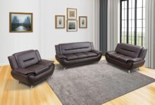 Our Honest Take on the Stylish 3-Piece Faux Leather Sofa Set