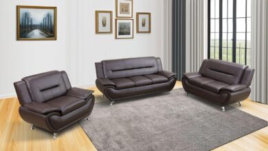 Our Honest Take on the Stylish 3-Piece Faux Leather Sofa Set