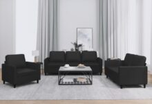 How We Transformed Our Living Room with a Sleek Black Sofa Set