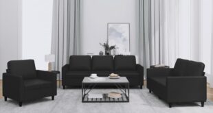 How We Transformed Our Living Room with a Sleek Black Sofa Set