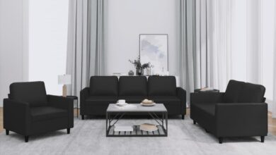 How We Transformed Our Living Room with a Sleek Black Sofa Set