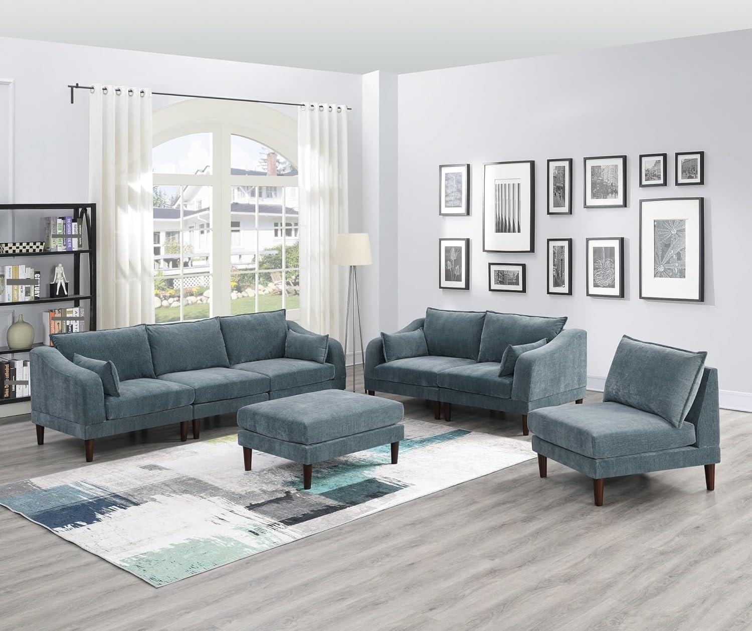 How Our 6pcs Modular Sofa Set Transforms Living Room Comfort