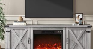 How We Loved YESHOMY’s Cozy 65″ Fireplace TV Stand