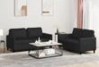 How Our Black Faux Leather Sofa Set Transformed Small Spaces