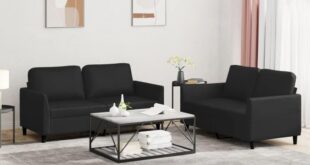 How Our Black Faux Leather Sofa Set Transformed Small Spaces