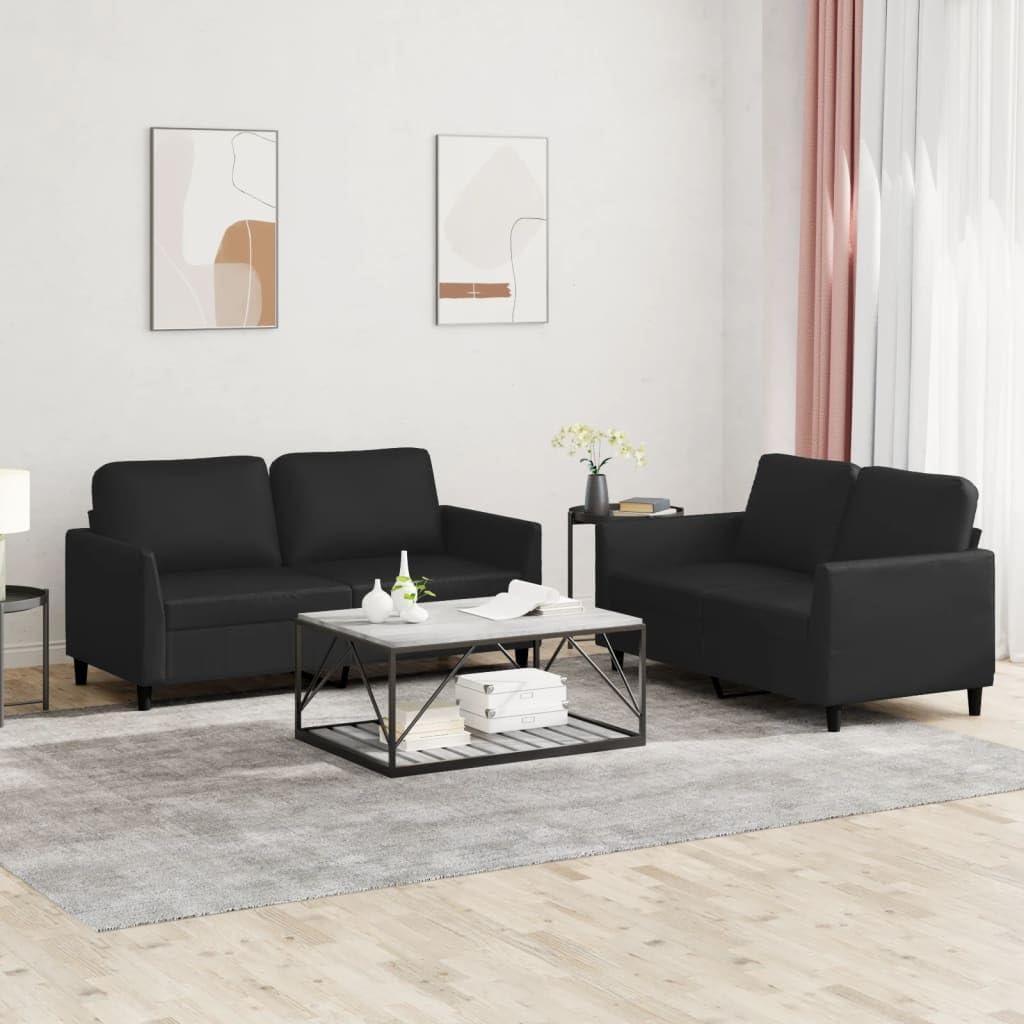 How Our Black Faux Leather Sofa Set Transformed Small Spaces