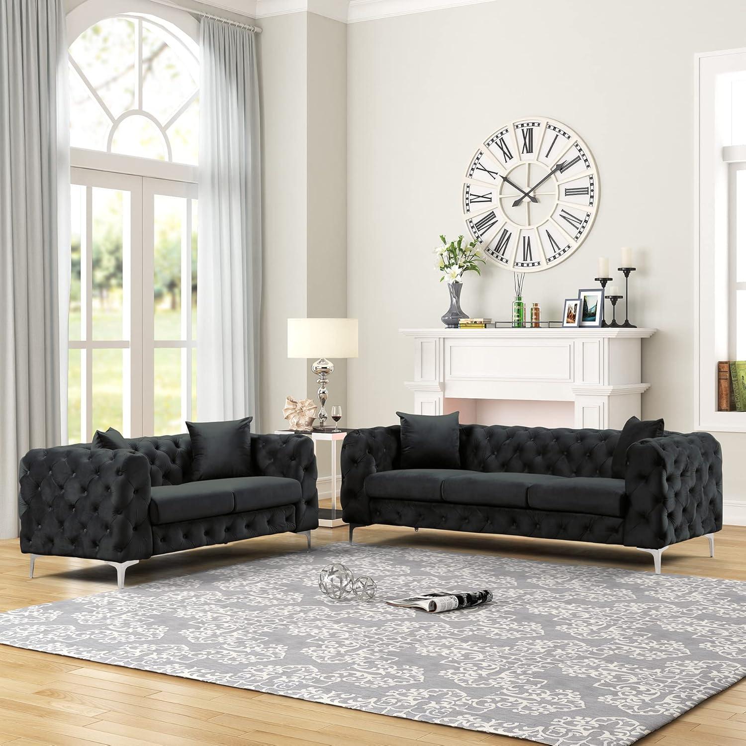 How We Fell for the Morden Fort Velvet Couch Set’s Chic Comfort