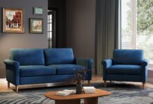 Our Honest Take on the Vesgantti 65″ Blue Sofa & Accent Chair Set