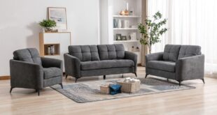 Our Honest Take on the Gray Woven Fabric Loveseat Set