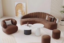 Why We Love the 90.6IN Curved Sectional Couch Set Together