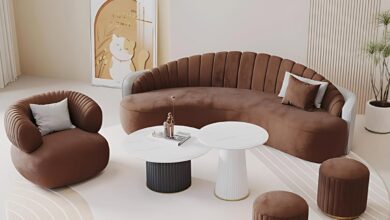 Why We Love the 90.6IN Curved Sectional Couch Set Together