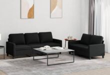 How We Found Comfort and Style in This Modern Black Sofa Set