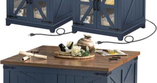 Why We Love This Farmhouse Coffee Table Set with Hidden Storage