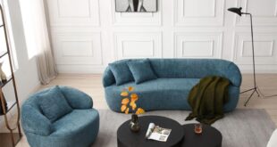 How We Loved the KEVINSPACE Curved Sofa & Swivel Chair Set
