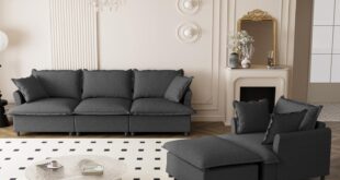 Our Honest Take on the Modular Gray Chenille L-Shaped Sofa Set