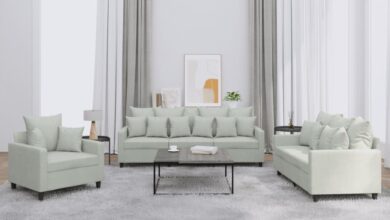 Relaxing in Style: Our Take on the Light Gray Velvet Sofa Set
