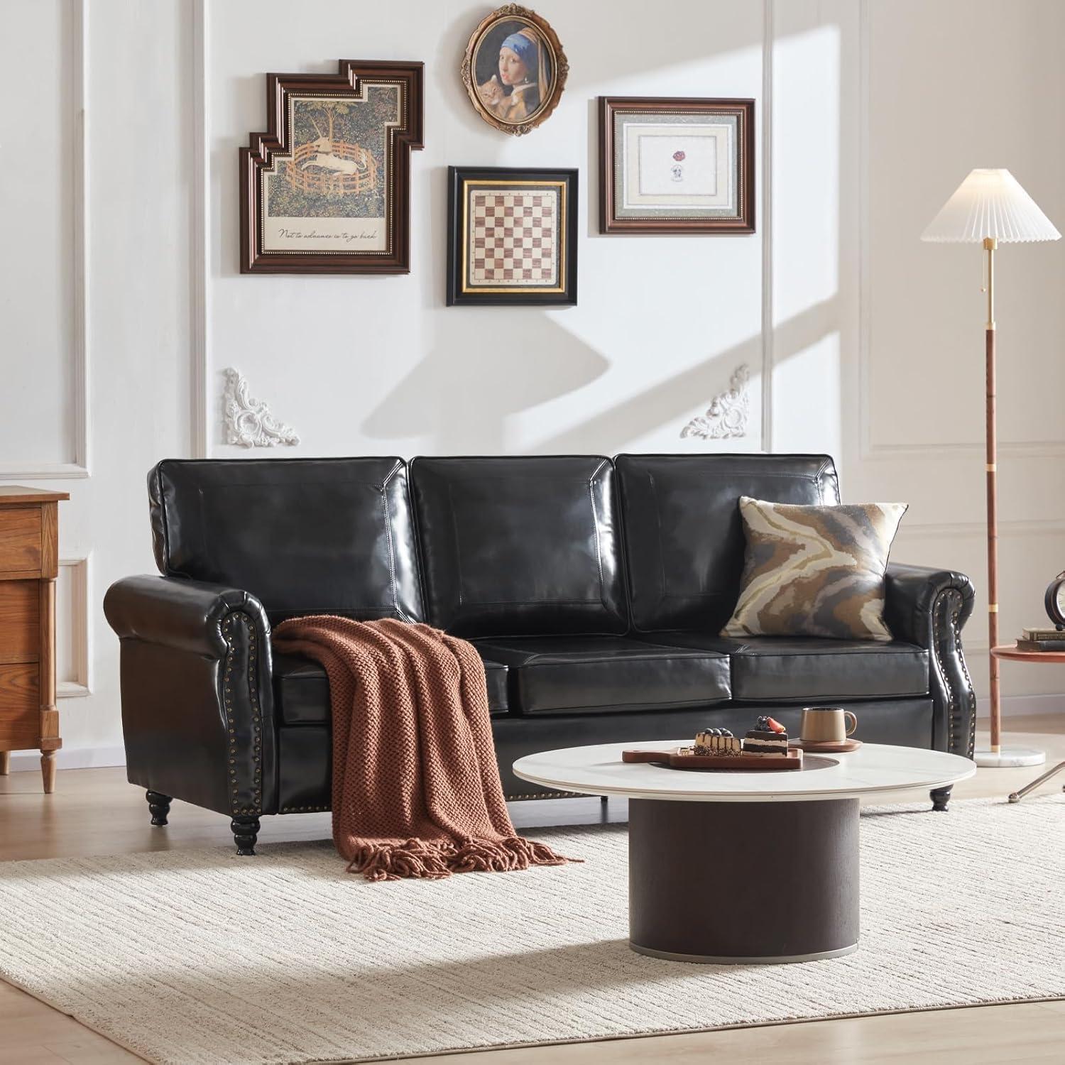 Our Take on the WILLOVE 79″ Faux Leather Sofa: Stylish and Durable