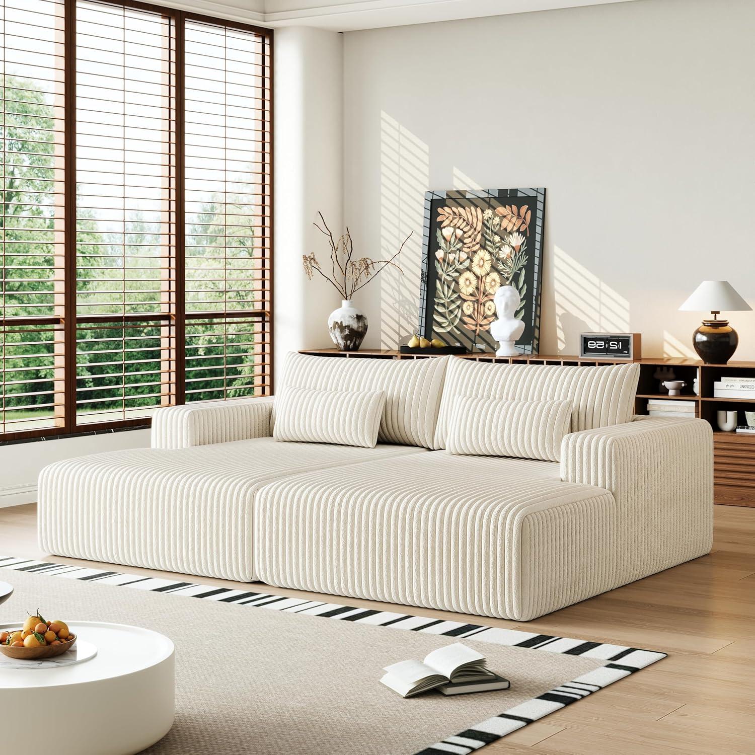 Our Take on the 102″ Cloud Plush Reclining Sectional Sofa Bed