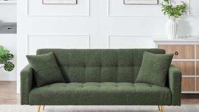 Our Honest Take on the 71″ Convertible Teddy Sofa Bed in Green