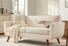 Our Honest Take on the Tbfit 65″ Mid-Century Loveseat Sofa