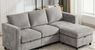 How We Transformed Our Space with the 83″ Modular Sofa Set