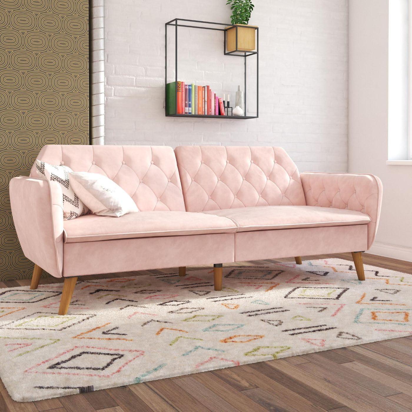 Our Take on the Novogratz Tallulah: Stylish Comfort in Pink Velvet
