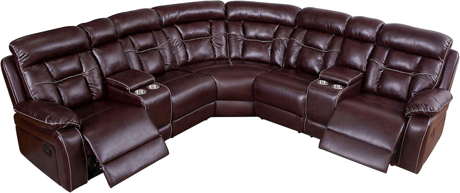 How Our Brown Leather Reclining Sectional Transformed Our Space